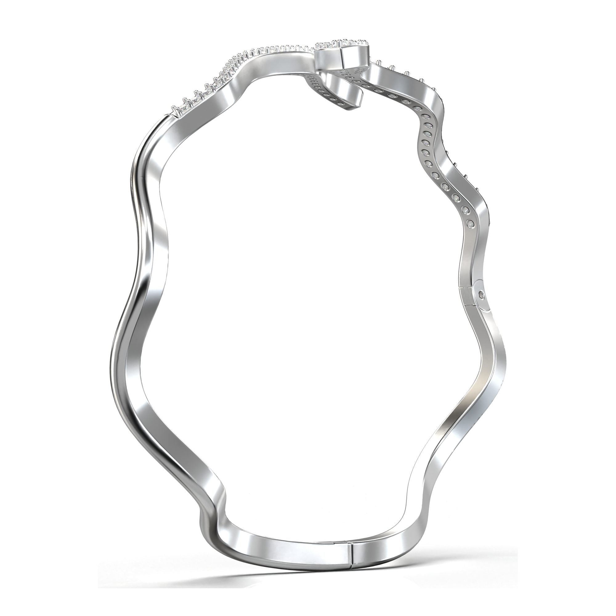 Vela Pavé Wave Cuff