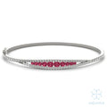 Solis Ruby Border Bangle