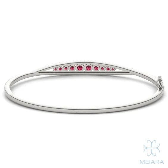 Solis Ruby Border Bangle