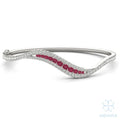 Solis Ruby Feather Bangle