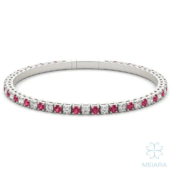 Solis Ruby Eternity Flex Bangle