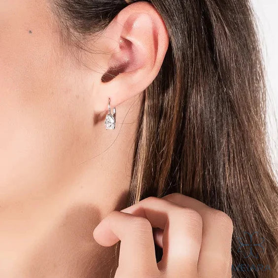 Aria Pear Zion Drop Earrings