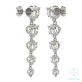 Aria Round Brilliant Five-Stone Graduated Drop Earrings