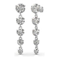 Aria Round Brilliant Five-Stone Graduated Drop Earrings