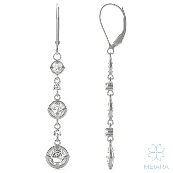 Aria Triple Tier Drop Earrings