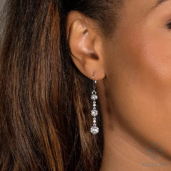 Aria Triple Tier Drop Earrings