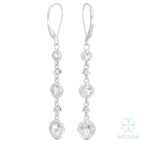 Aria Triple Tier Drop Earrings