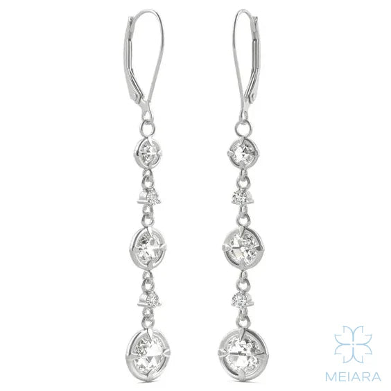 Aria Triple Tier Drop Earrings
