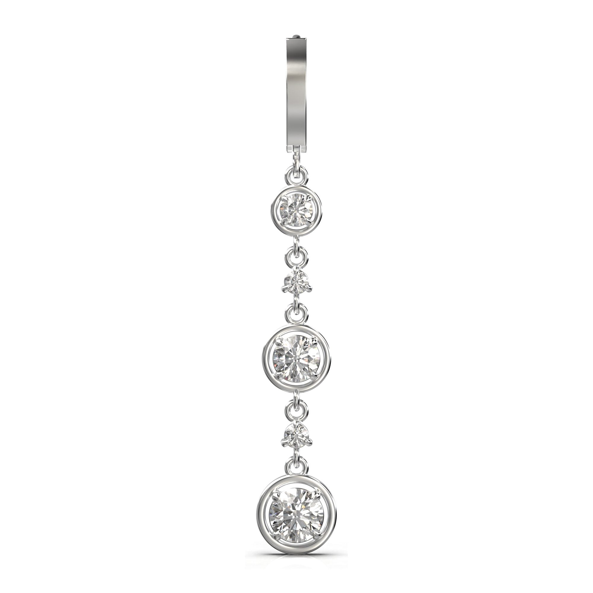 Aria Triple Tier Drop Earrings
