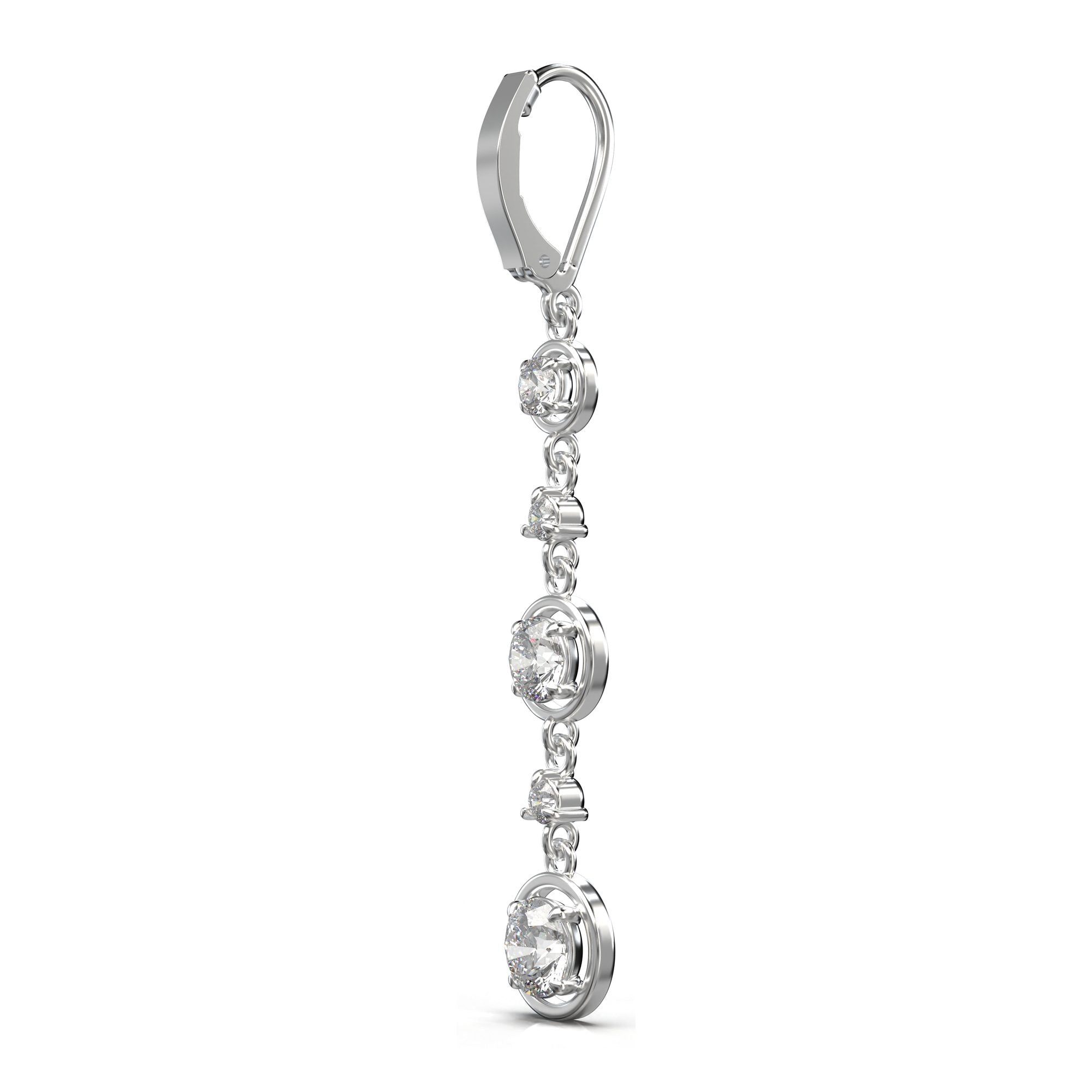 Aria Triple Tier Drop Earrings