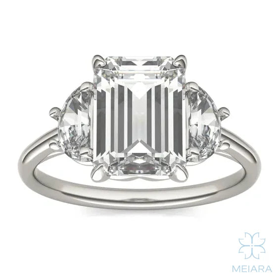Eve Emerald Eclipse of Love Three-Stone Ring
