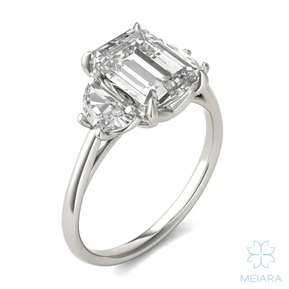 Eve Emerald Eclipse of Love Three-Stone Ring