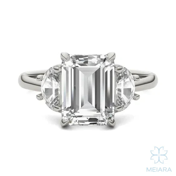 Eve Emerald Eclipse of Love Three-Stone Ring