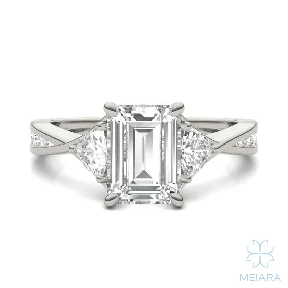 Eve Emerald Three-Stone Ring