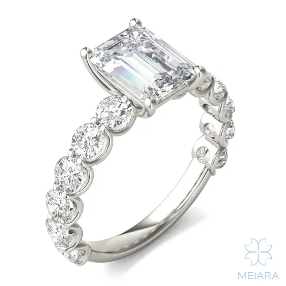 Eve Emerald Firecrest Engagement Ring