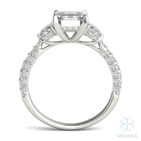 Lume Emerald Three-Stone Ring