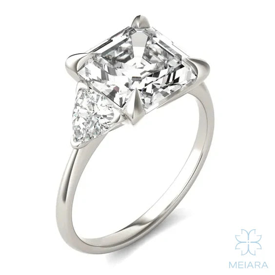 Eve Asscher Claw Prong Three-Stone Ring