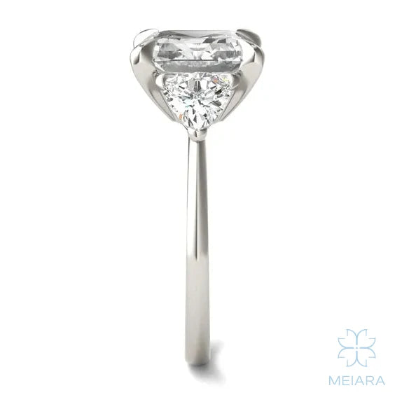 Eve Asscher Claw Prong Three-Stone Ring