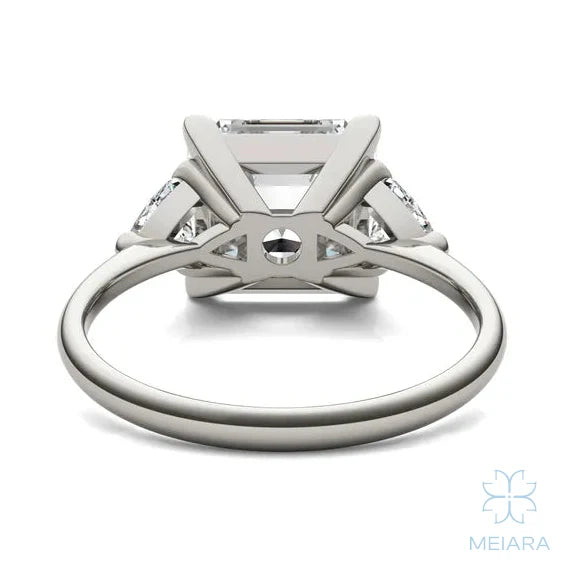 Eve Asscher Claw Prong Three-Stone Ring