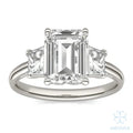 Eve Emerald Trapazoid Three-Stone Ring