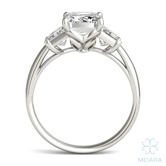 Eve Emerald Trapazoid Three-Stone Ring