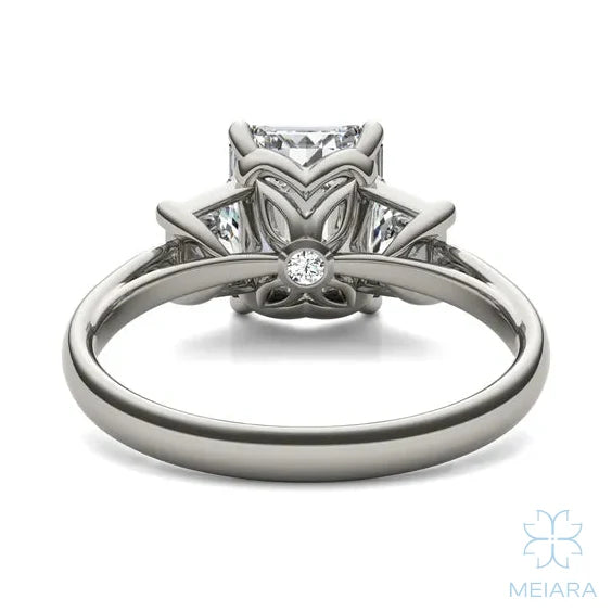 Eve Emerald Trapazoid Three-Stone Ring