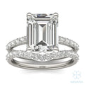 Eve Emerald Side-Stone Bridal Set