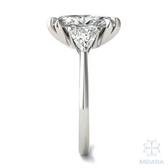 Eve Marquise Claw Prong Three-Stone Ring