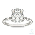 Eve Oval Classic Radiant Rope Solitaire
