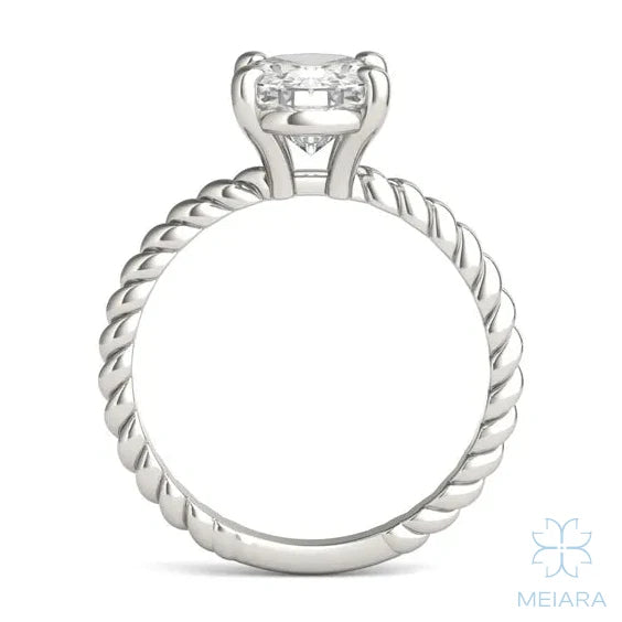 Eve Oval Classic Radiant Rope Solitaire