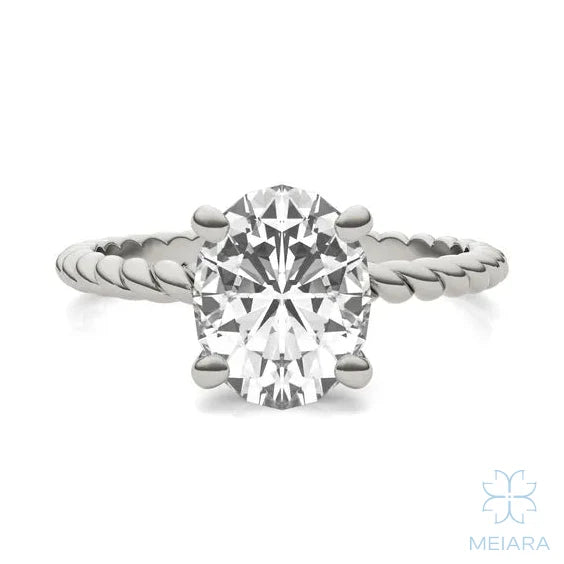 Eve Oval Classic Radiant Rope Solitaire