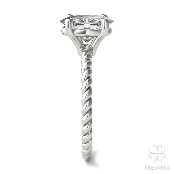 Eve Oval Classic Radiant Rope Solitaire
