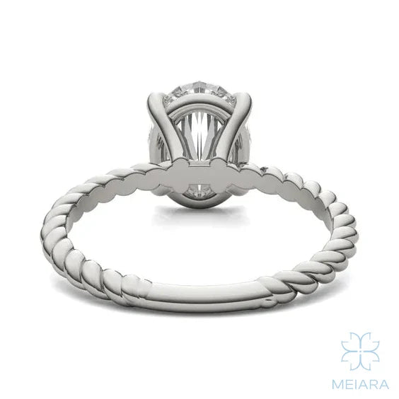 Eve Oval Classic Radiant Rope Solitaire
