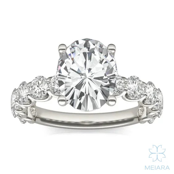 Eve Oval Radiant Firecrest Engagement Ring