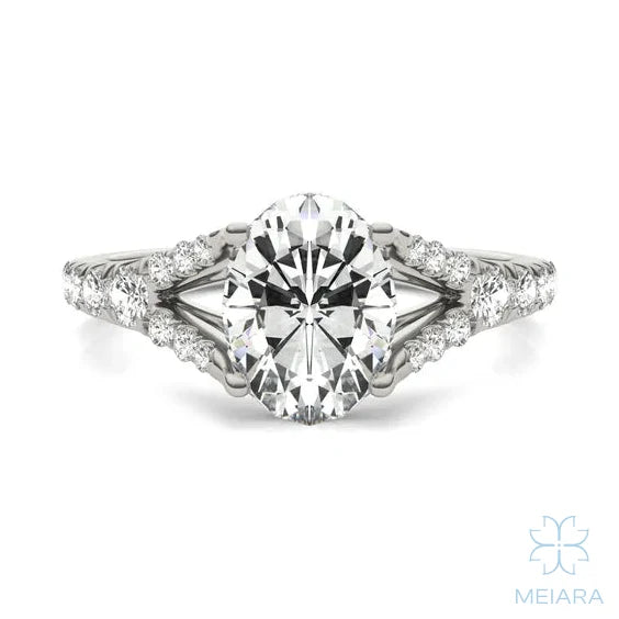 Eve Oval Duo Engagement Ring