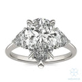 Eve Pear Claw Prong Three-Stone Ring