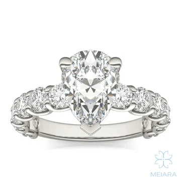 Eve Pear Radiant Firecrest Engagement Ring
