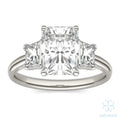 Eve Radiant Trapazoid Three-Stone Ring