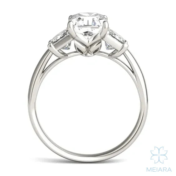 Eve Radiant Trapazoid Three-Stone Ring
