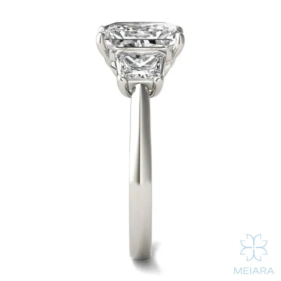 Eve Radiant Trapazoid Three-Stone Ring
