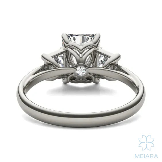 Eve Radiant Trapazoid Three-Stone Ring