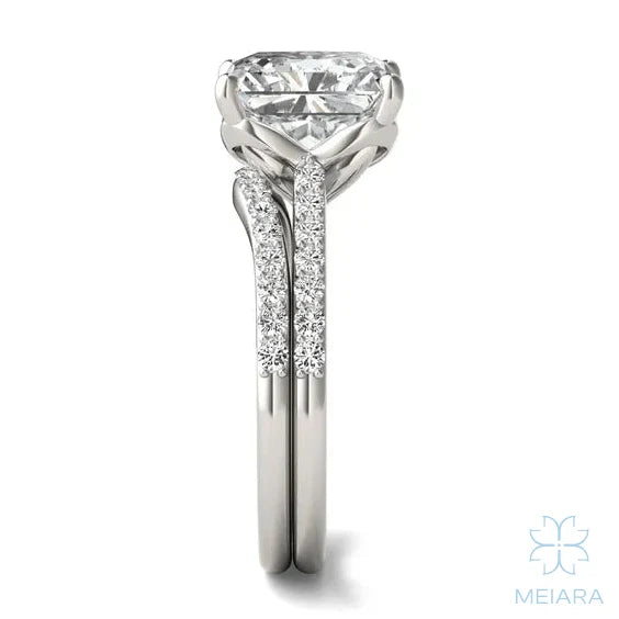 Eve Radiant  Side-Stone Bridal Set