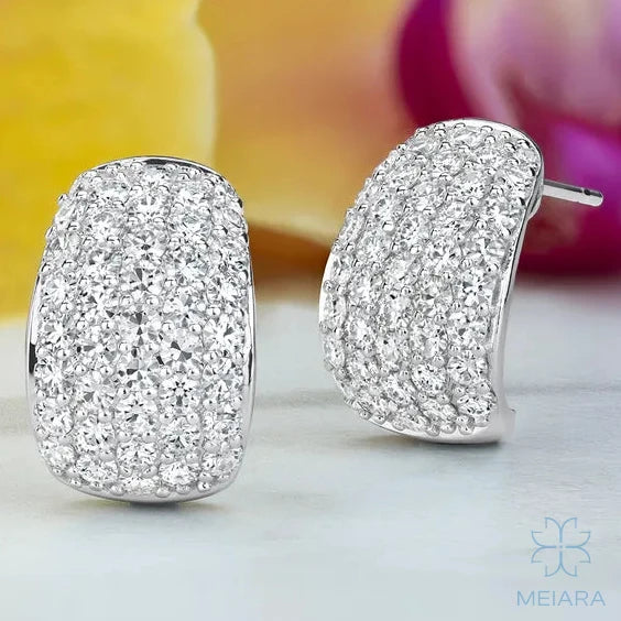 Lume Domed Illusion Hoop Earrings