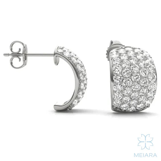 Lume Domed Illusion Hoop Earrings