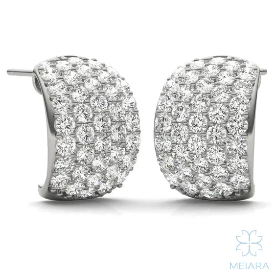 Lume Domed Illusion Hoop Earrings