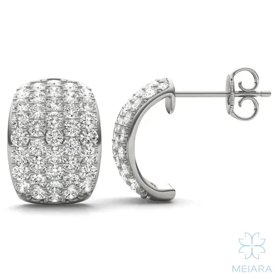 Lume Domed Illusion Hoop Earrings