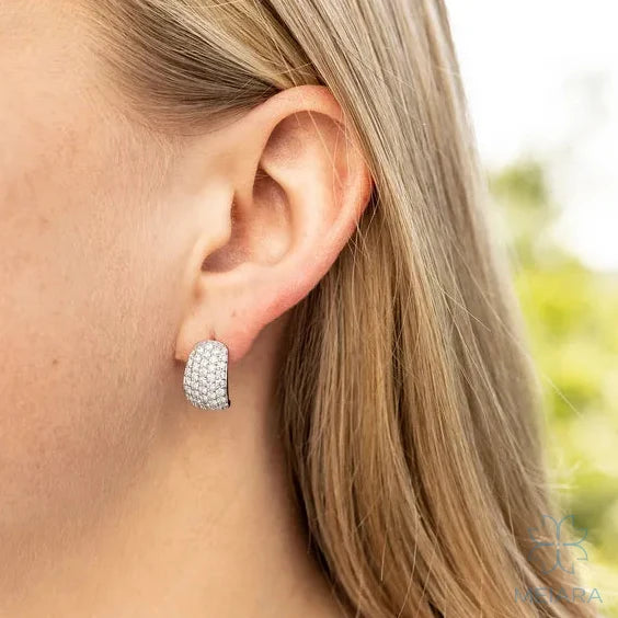Lume Domed Illusion Hoop Earrings