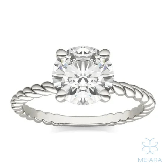 Eve Round Brilliant Classic Heritage Rope Solitaire
