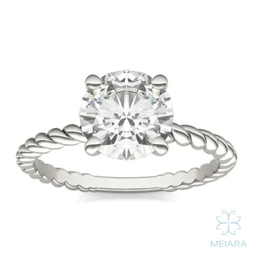 Eve Round Brilliant Classic Heritage Rope Solitaire