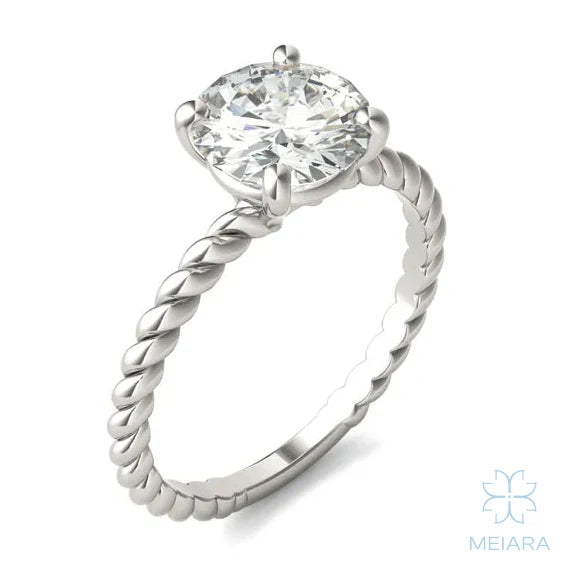 Eve Round Brilliant Classic Heritage Rope Solitaire